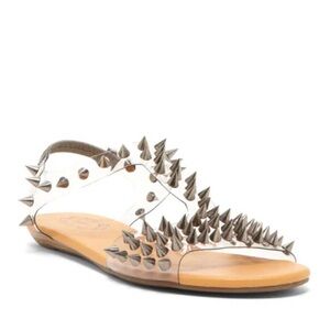 NIB N.Y.LA Spiked Sling- back Sandals